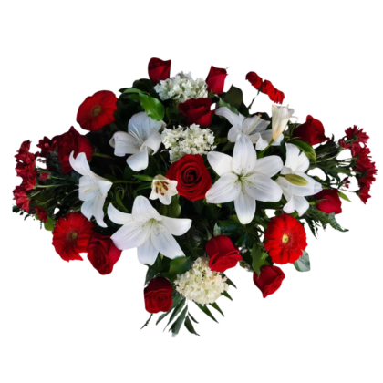CRVENO -BIJELA IKEBANA 2
